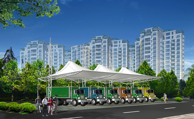 景秀膜結(jié)構(gòu)停車棚