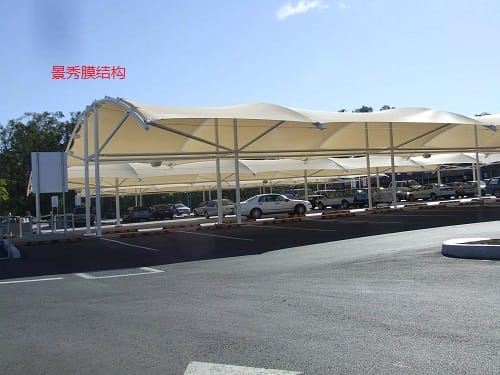張拉膜車棚怎么安裝