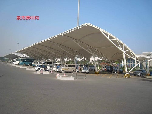 膜結(jié)構(gòu)客運大巴車車棚