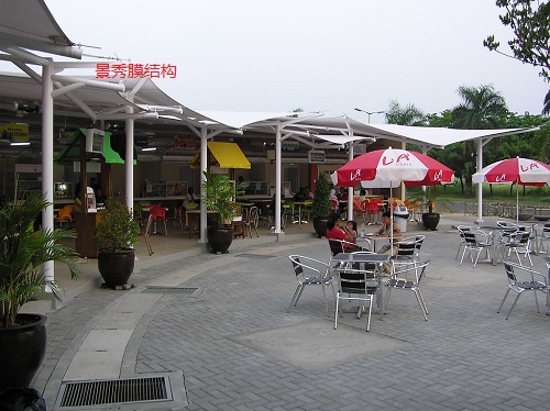 內(nèi)蒙古商業(yè)街景觀膜結(jié)構(gòu)棚定制