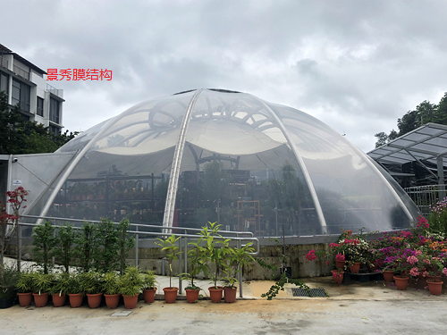 充氣式膜結(jié)構(gòu)溫室大棚