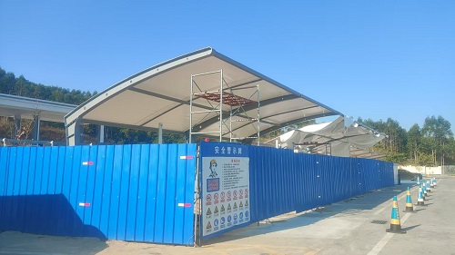 供應充電樁膜結構車棚