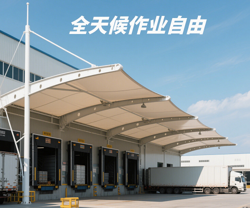 物流中心膜結(jié)構(gòu)雨棚